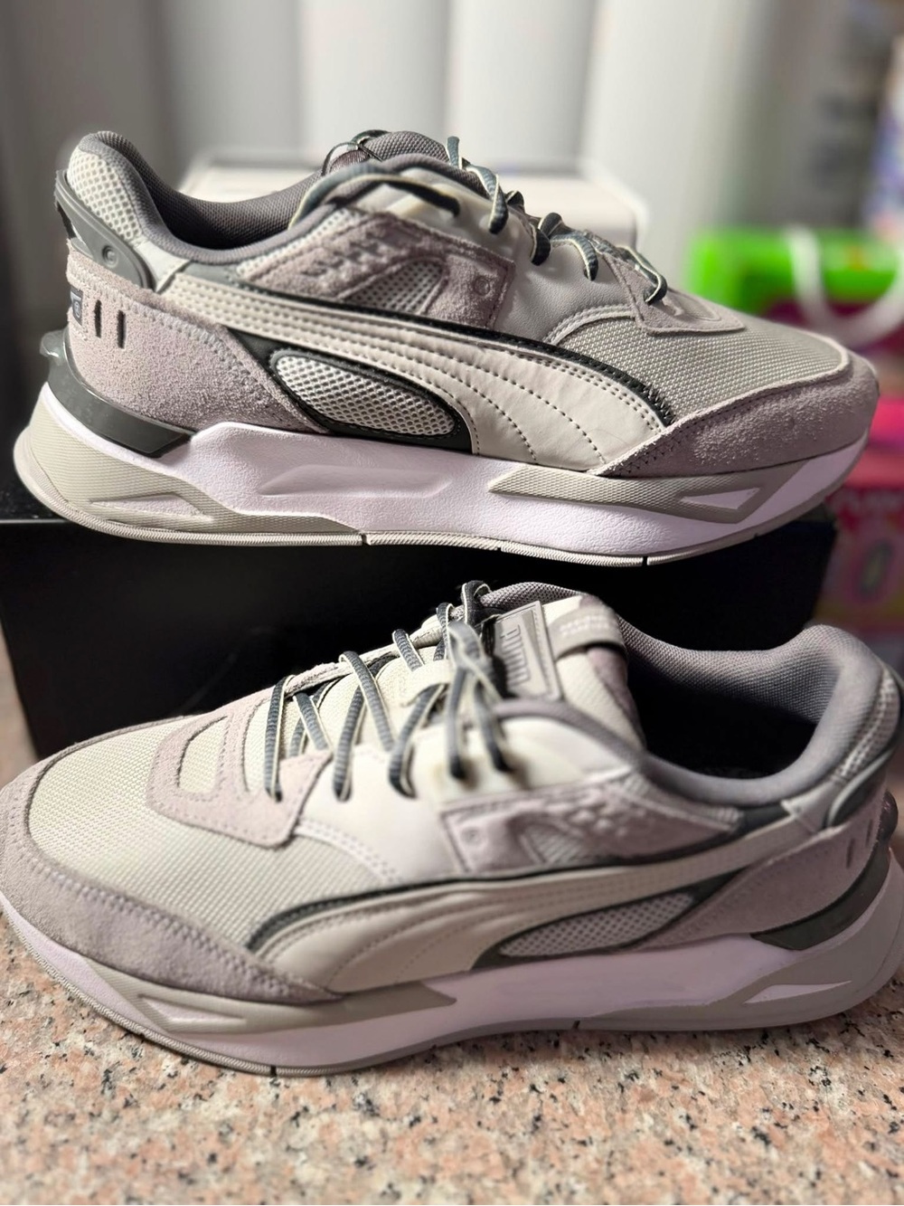 Puma Neutral Gray Low-Top Sneakers